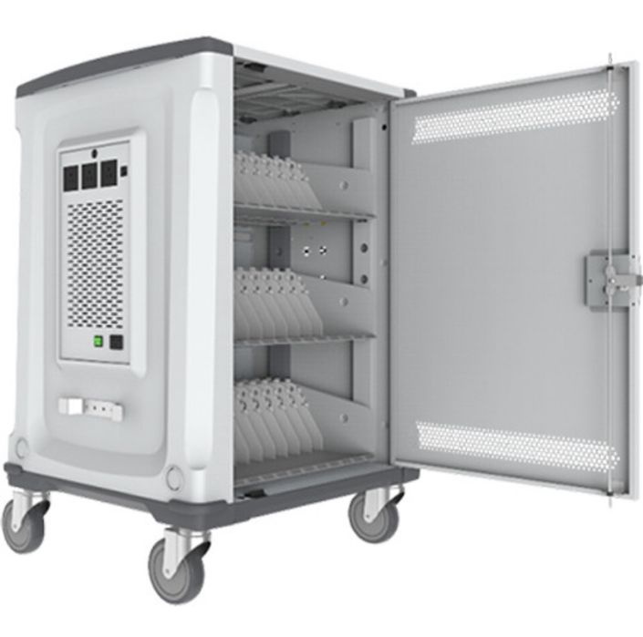 Carucior /Dulap statie de incarcare pentru 33 dispozitive IT mobile