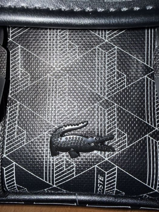 Lacoste MESSENGER BAG - Geantă crossbody - noir gris