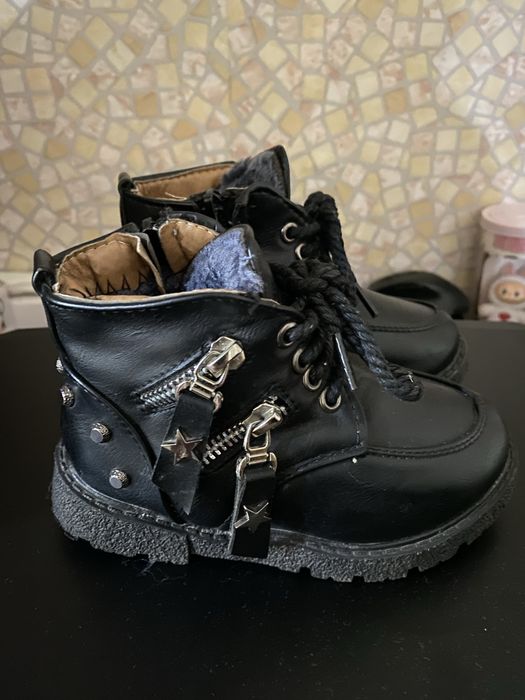 Обувь (ботинки) для мальчика из Германии. (Осень-зима). Тёплые. Кожа.