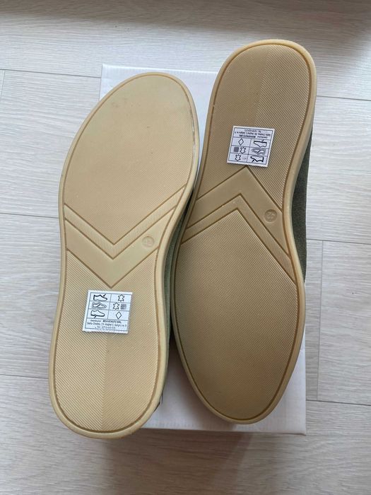 Pantofi loafers Benvenuti kaki din piele întoarsă