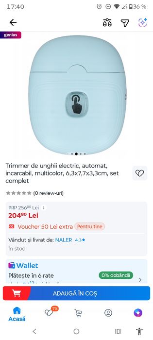 Taietor unghii electric , reincarcabil...