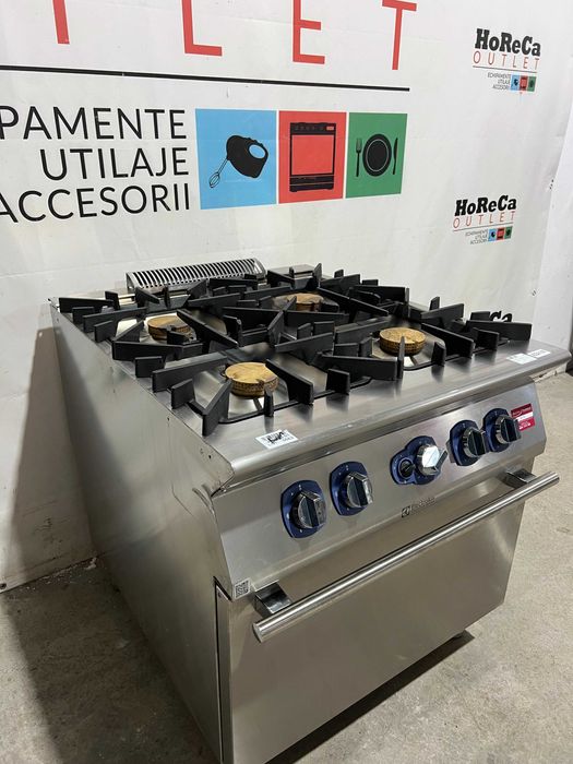 ELECTROLUX- Masina gatit profesionala,Aragaz 4 focuri + Cuptor