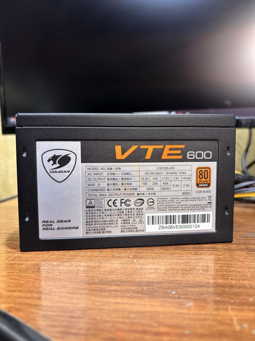 Блок питания COUGAR VTE600 600W