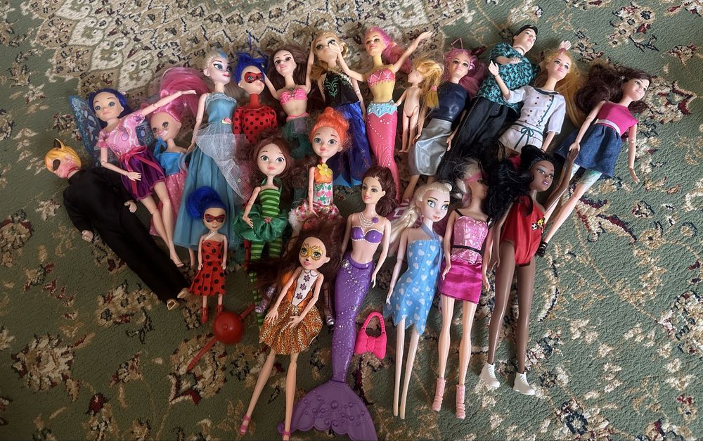 Куклы для девочек 20шт бу