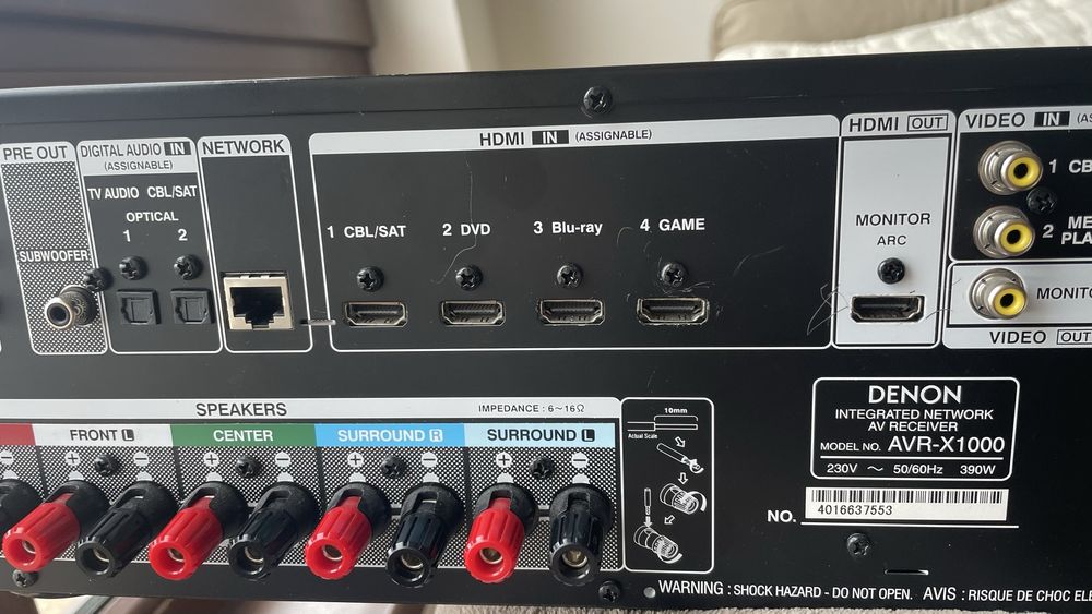 Denon x1000 resiver усилвател