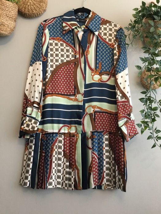 туника Zara сатен