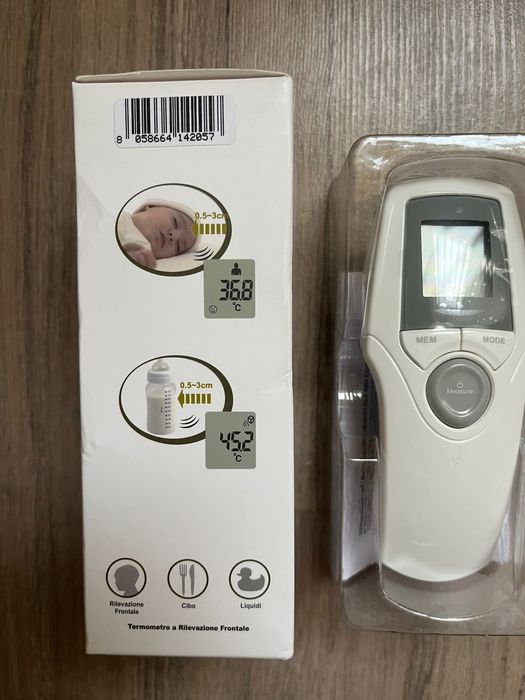 Безконтактен инфрачервен термометър–медицински, за чело, бебета,