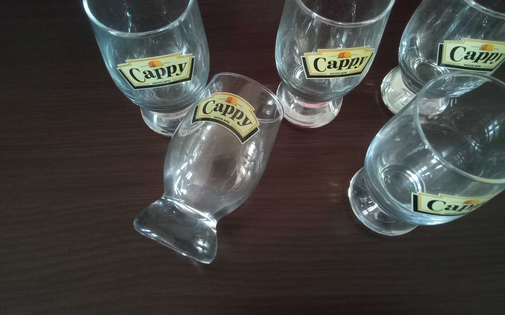 Комплект 5бр. стъклени чаши Cappy