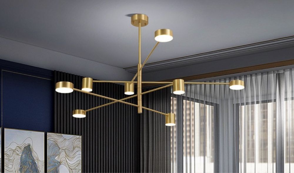 Люстра в современным стиле 8 рожковые