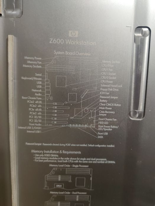 HP z600 workstation server