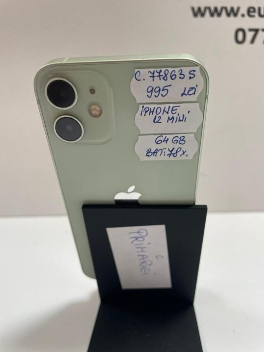 Telefon mobil Apple iPhone 12 mini, 64GB, 5G, Green -P-