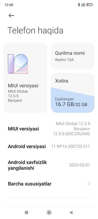Redmi Note 8 va Redmi 10A