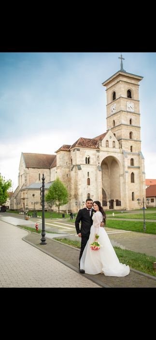 Rochie mireasa organza S M
