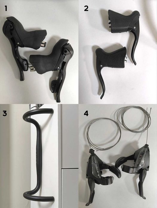 Велозапчасти - руль, переключатели, тормозные ручки