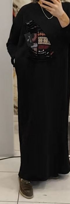 Трикотажное платье в пол