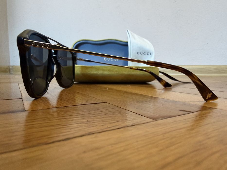 Gucci GG0321S 001 Black Gold