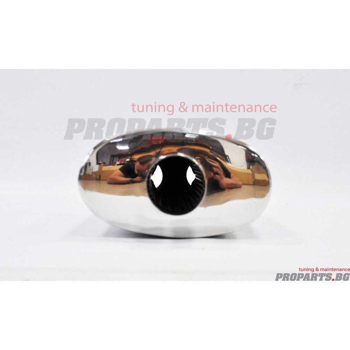 Универсален спортен ауспух с два изхода 63 mm76 mm