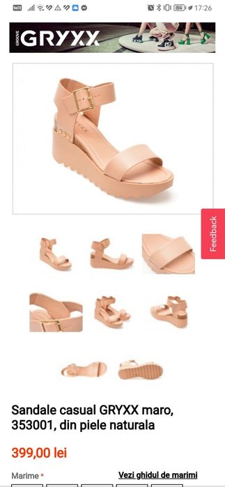 Sandale piele GRYXX