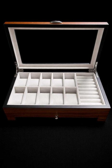 Cutie LUX Ceasuri & Bijuterii Heisse & Söhne Vegas - Abanos - NOUĂ