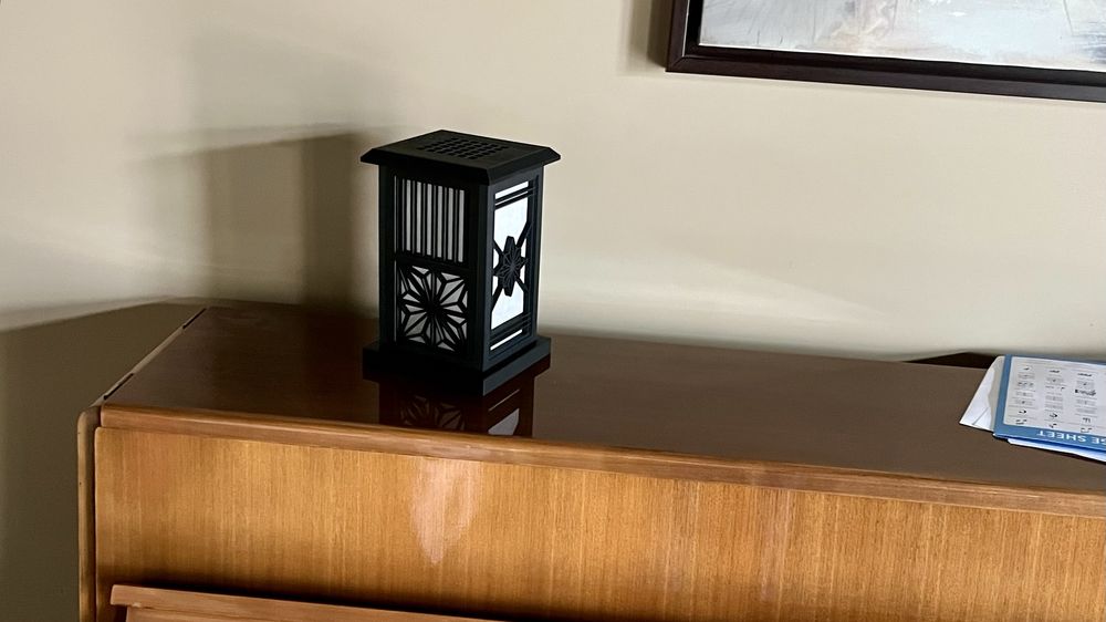 Ръчно изработена лампа стил “kumiko”