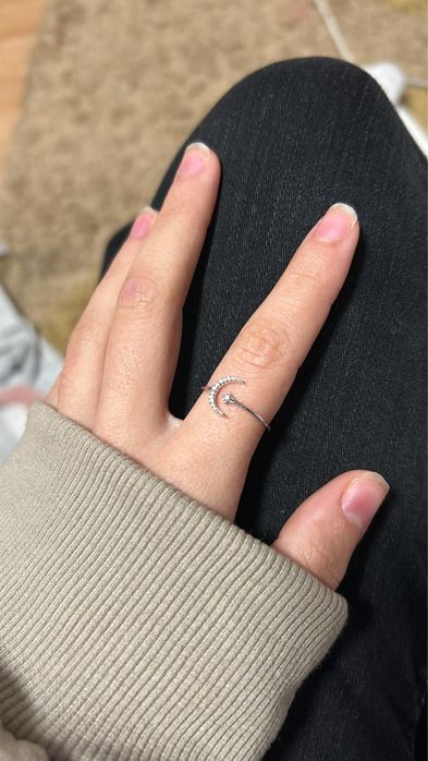 Inel Semi luna, argint