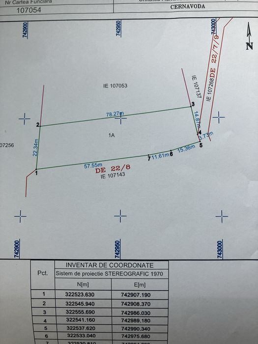 Vanzare 1750 mp teren arabil extravilan cu 5,6 euro pe mp