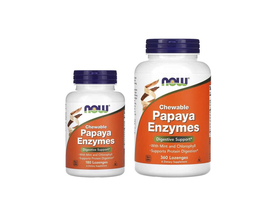 NOW Foods, Papaya Enzymes, Папайи, Папая