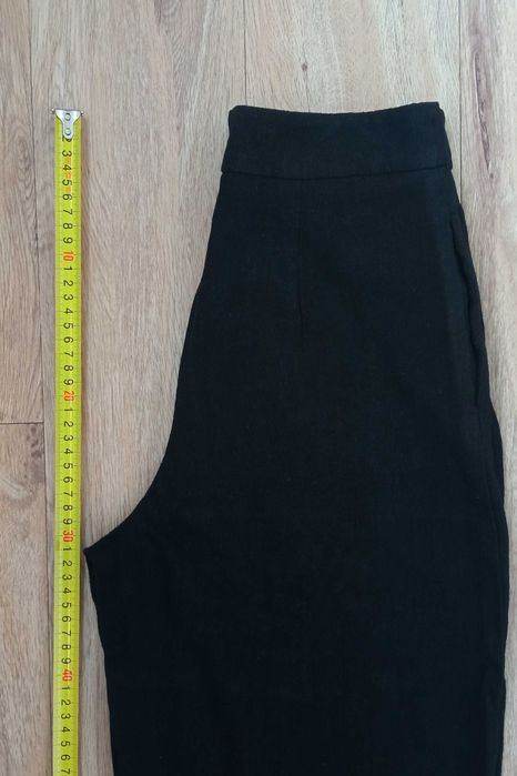 Pantaloni talie inalta, cu in