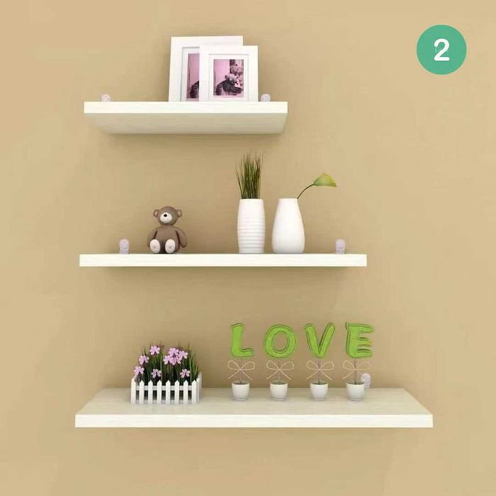 Полка настенная для книг ифото навесная декоративная полки парящие 3шт