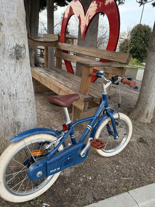 Олекотено детско колело B'TWIN City 900 ALU (16 инча) + помощни гуми