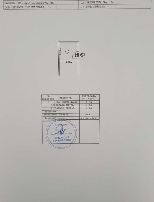 Casa locuibila imediat, centrala gaz, teren si curte proprie – zona buna - birou