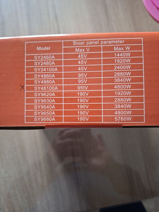 Controler fotovoltaic MPPT, SY 48100A