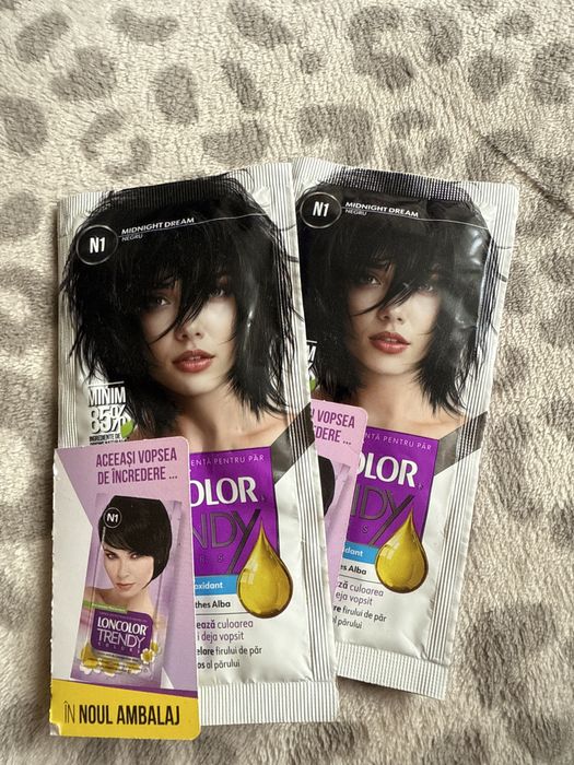 Vopsea semipermanenta (20 lei 4 plicuri)