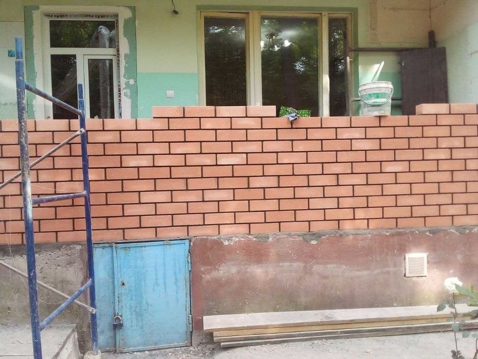 Кладка балкона ğisht teramiz штукатурка стяжка Гишт терамиз перегородк