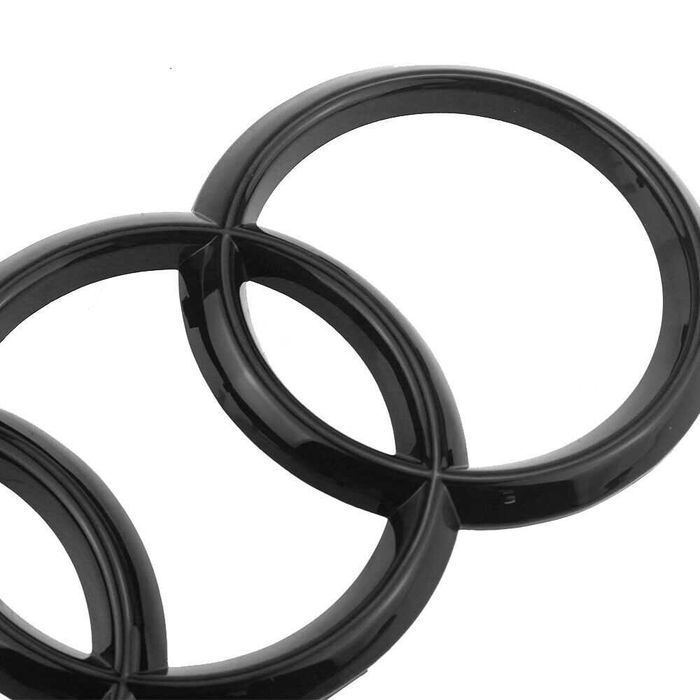 емблема задна емблема Ауди Audi A4 A7 R8 TT 178mm черен гланц