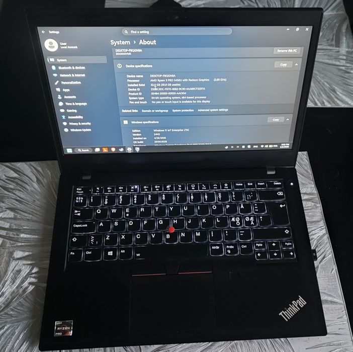 ThinkPad l14 G2, 32GB RAM, 1TB SSD, 1080p