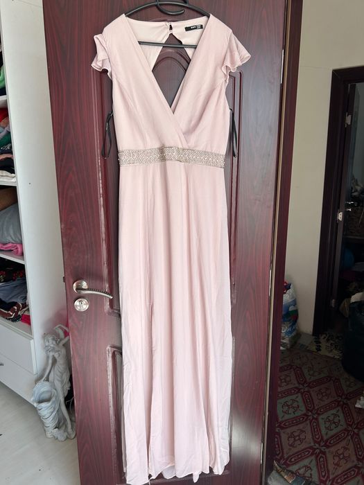 Официална розова рокля