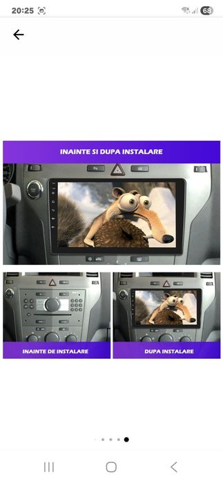 Navigatie Opel dedicata, MaxTechR. Android 13. ecran de 9 inch. 4GB Ra