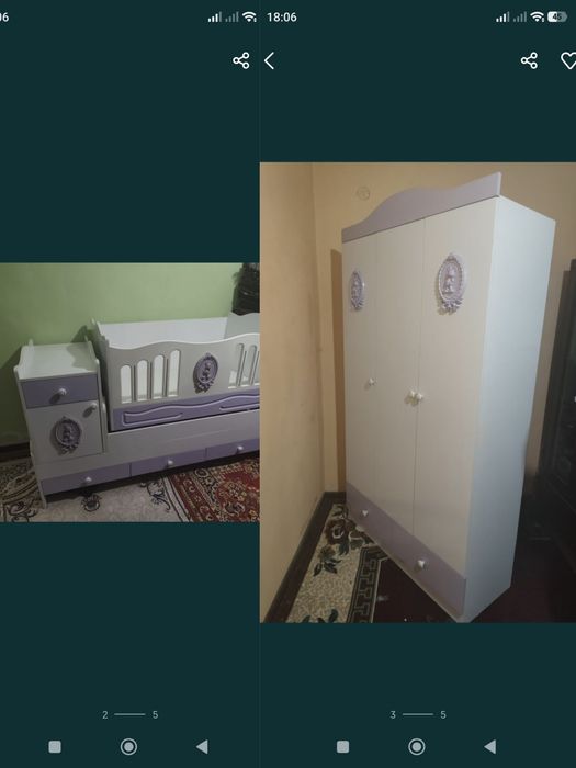 Bolalar belanchagi va shkafi