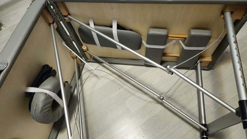Masa masaj profesionala pliabila Cronos - Gri - Aluminiu