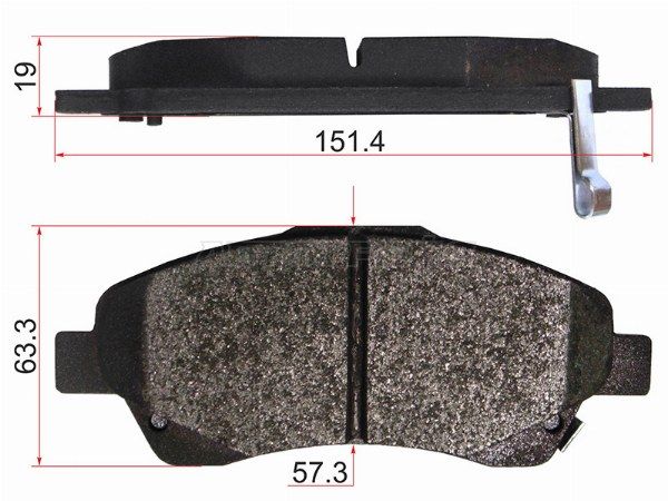 Колодки тормозные передние Toyota Avensis