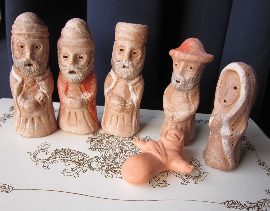 cadou rar  Peru 1950 Scena Nasterii handmade America de Sud