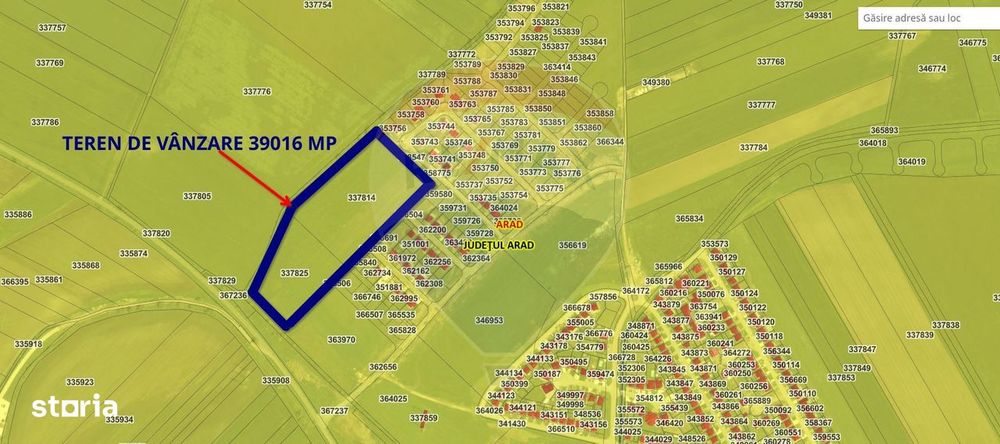 De vânzare teren intravilan 39,016mp, lângă cartierul Westfield