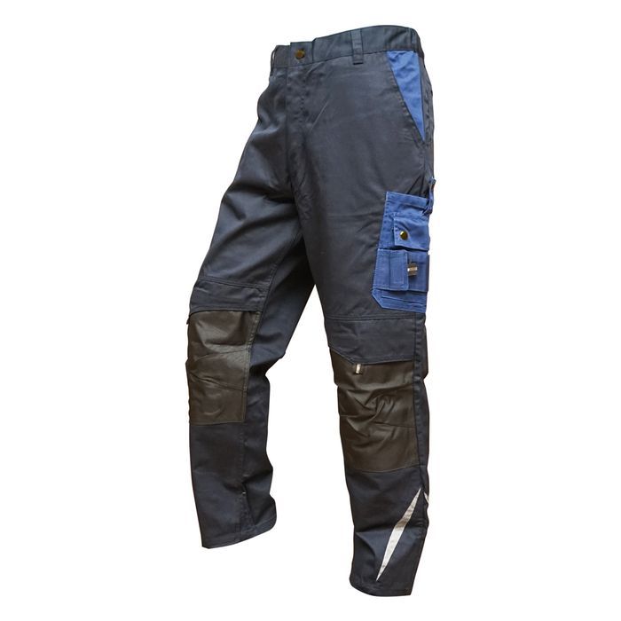 Pantaloni de lucru, poliester cu bumbac, albastru navy, XL Breckner Germany