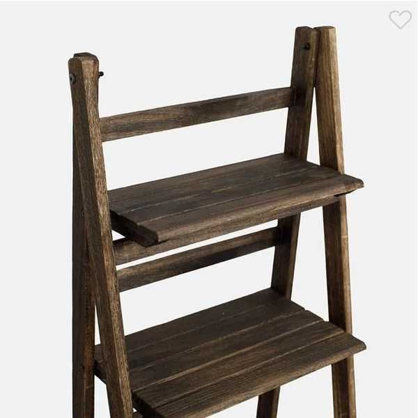 Декоративна поставка за цветя Mercado Trade, Дърво, Кафяв, 4 рафта