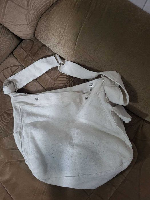 Белые сумки через плечо (2 шт), стильные