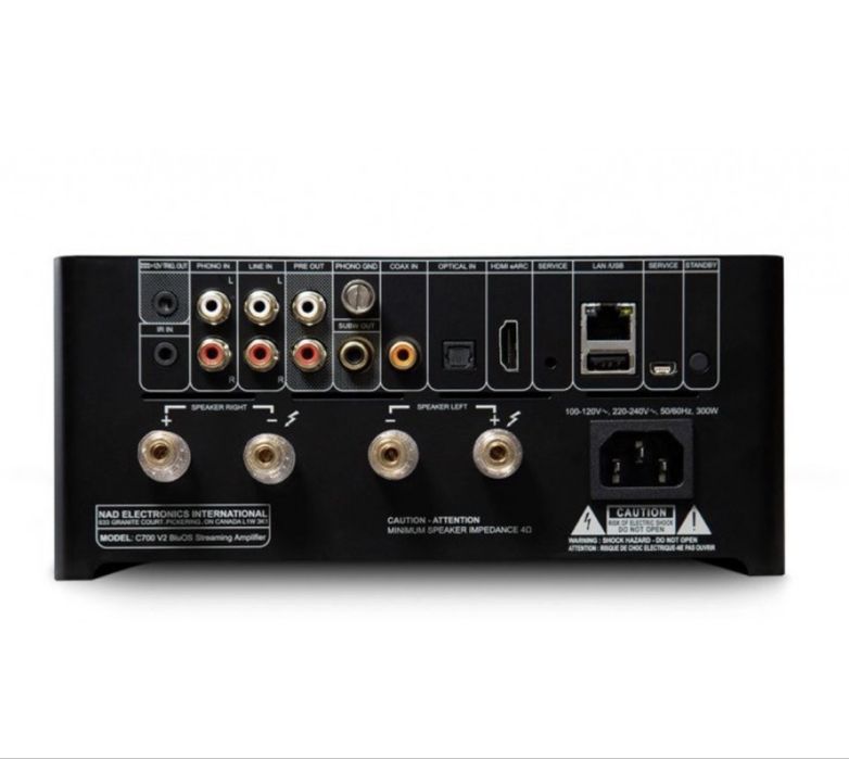 Hi-Fi Стерео стрийминг усилвател NAD C700 V2. Нов, 2 г. БГ гаранция!