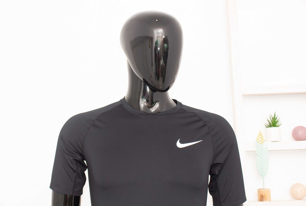 Nike Pro оригинална мъжка тениска черна Dri Fit къс ръкав М