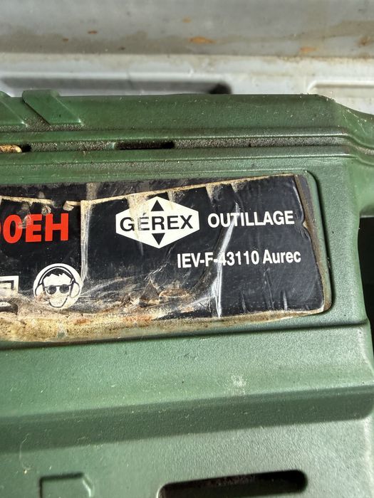 Перфоратор GEREX 1500 Вт, SDS+, кейс, рабочий