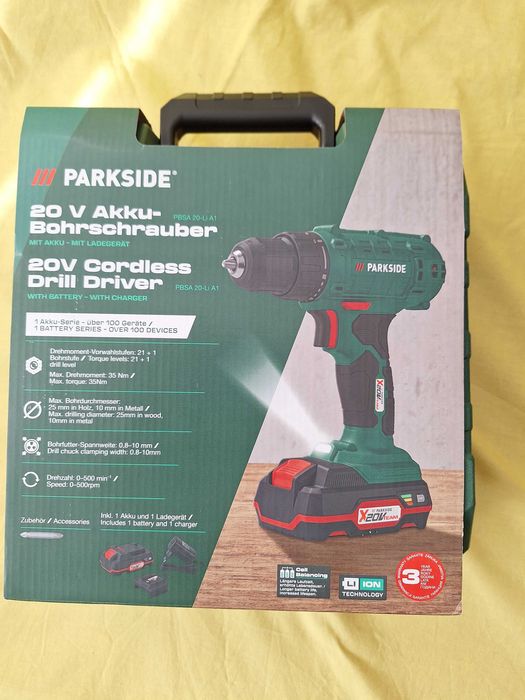 Masina de insurubat si gaurit Parkside PBSA 20-Li A1 cu acum si incarc